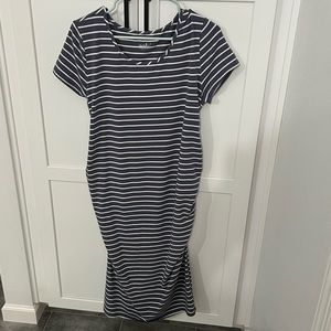Maternity striped dress